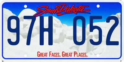 SD license plate 97HO52