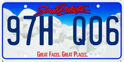 SD license plate 97HQ06