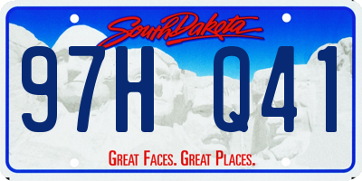 SD license plate 97HQ41