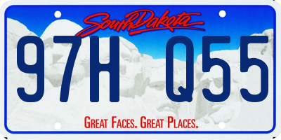 SD license plate 97HQ55