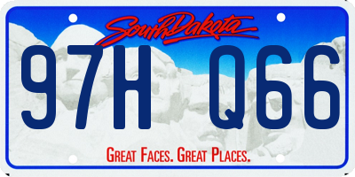 SD license plate 97HQ66