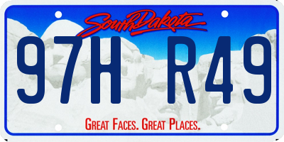 SD license plate 97HR49