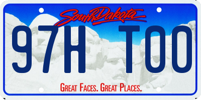 SD license plate 97HT00