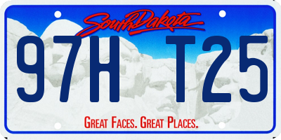 SD license plate 97HT25
