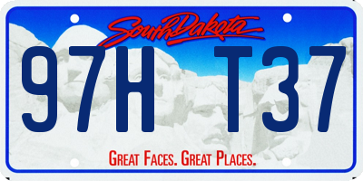 SD license plate 97HT37