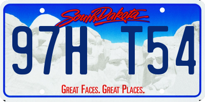 SD license plate 97HT54