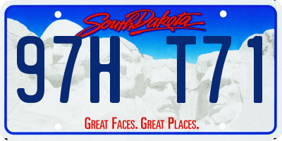 SD license plate 97HT71