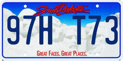 SD license plate 97HT73