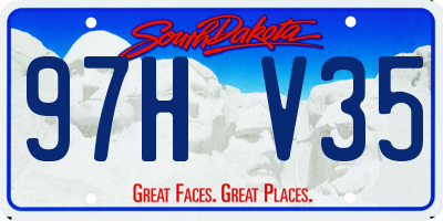 SD license plate 97HV35