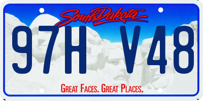 SD license plate 97HV48