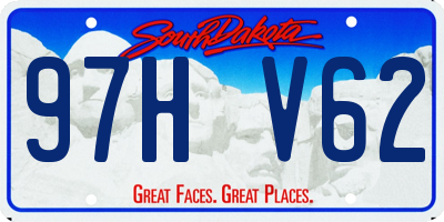 SD license plate 97HV62