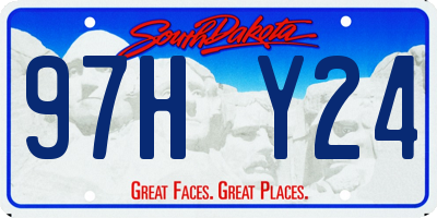 SD license plate 97HY24