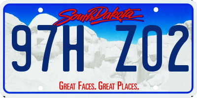 SD license plate 97HZ02