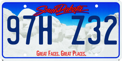 SD license plate 97HZ32