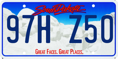 SD license plate 97HZ50