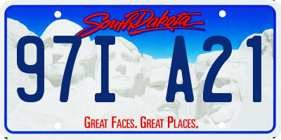 SD license plate 97IA21