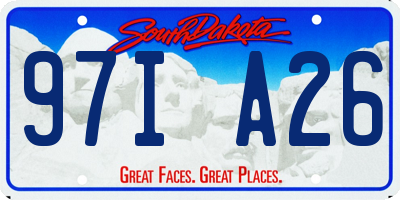 SD license plate 97IA26