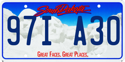 SD license plate 97IA30