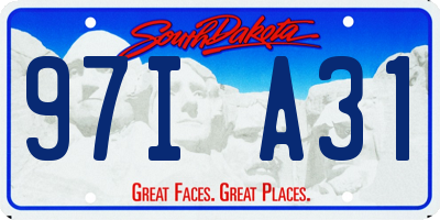 SD license plate 97IA31