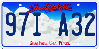 SD license plate 97IA32