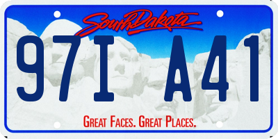 SD license plate 97IA41