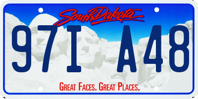 SD license plate 97IA48