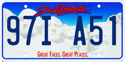 SD license plate 97IA51