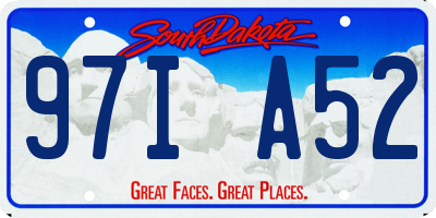 SD license plate 97IA52