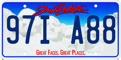 SD license plate 97IA88