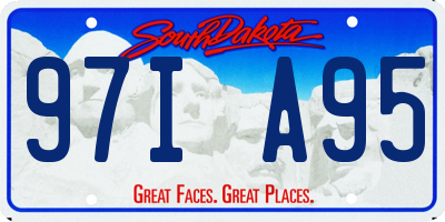 SD license plate 97IA95