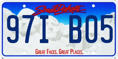 SD license plate 97IB05