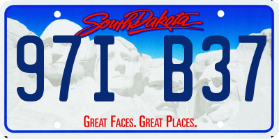 SD license plate 97IB37