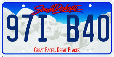 SD license plate 97IB40