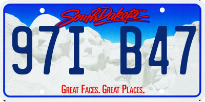 SD license plate 97IB47
