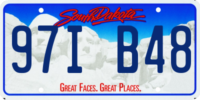 SD license plate 97IB48
