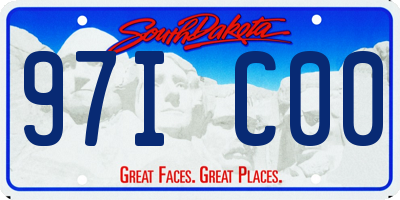 SD license plate 97IC00