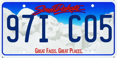 SD license plate 97IC05