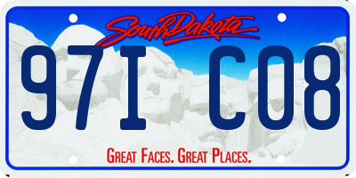 SD license plate 97IC08