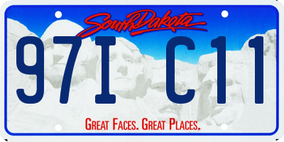 SD license plate 97IC11