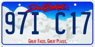 SD license plate 97IC17