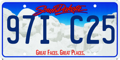 SD license plate 97IC25