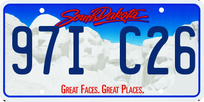 SD license plate 97IC26