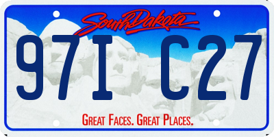 SD license plate 97IC27