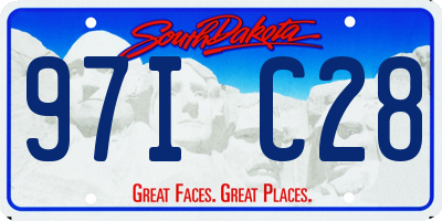 SD license plate 97IC28