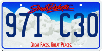 SD license plate 97IC30