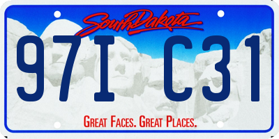 SD license plate 97IC31