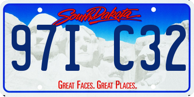 SD license plate 97IC32