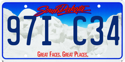 SD license plate 97IC34