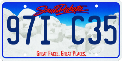 SD license plate 97IC35