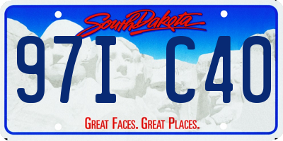 SD license plate 97IC40